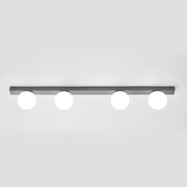 Plafoniera Nivis lineare antracite